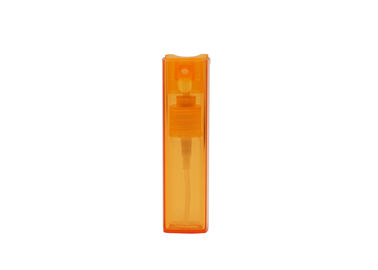 برتقالي اللون إعادة الملء زجاج زجاجة عطر 10ML مربع الشكل البخاخة