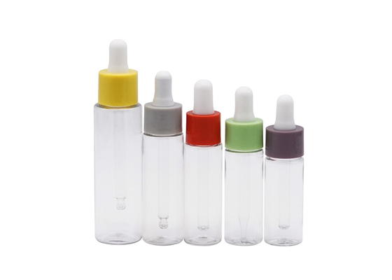 زجاجات بلاستيكية شفافة بألوان مختلفة 20 مل 30 مل 50 مل
