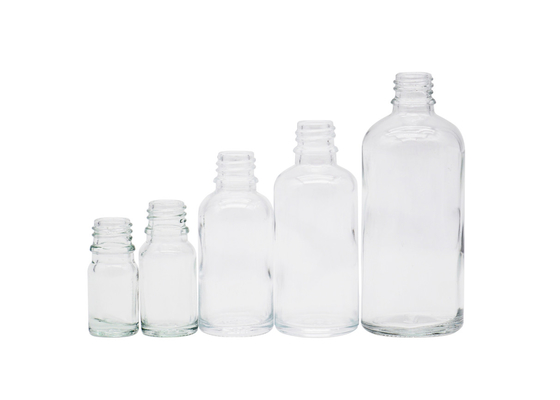 زجاجات قطارة زجاجية فارغة 30 مل 50 مل زجاجات قطارة شفافة للزيوت العطرية