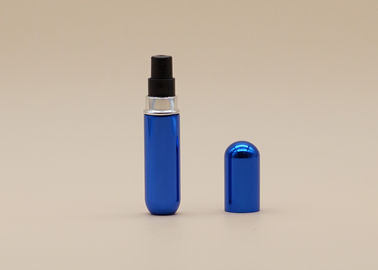 العطر الأزرق القابل لإعادة الاستخدام رذاذ زجاجة الألومنيوم مغمد أكسدة معالجة السطح