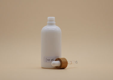 اسطوانة الشكل الأبيض زجاج زجاجات القطارة 100ML للتغليف مستحضرات التجميل