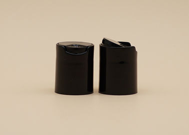 غطاء علوي للقرص ذو السطح الأملس ، أغطية لولبية بلاستيكية سوداء بالكامل مقاس 24-415