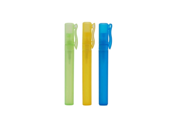 ذروة الأخضر شكل القلم الزجاجات البلاستيكية القابلة لإعادة الملء البخاخة ضباب مضخة