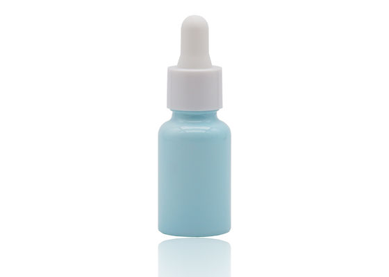 جودة  Bluish Color Coating Essential Oil Dropper Bottles White Ceramic Bottle 30ml مصنع