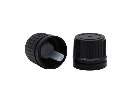 جودة  18mm 20mm Black Plastic Tamper Evident Screw Cap For Bottles مصنع