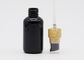 الصلبة 30ML الأسود إعادة الملء زجاجات رذاذ زجاجات الحيوانات الأليفة البلاستيكية زجاجات جولة الكتف