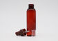 زجاجات رذاذ بلاستيكية فارغة إعادة الملء بني داكن اللون 24MM الرقبة حجم 100ML