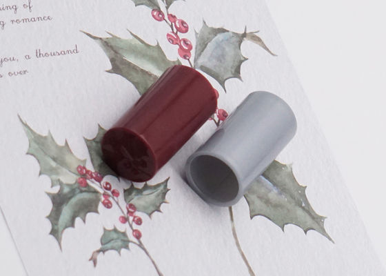 غطاء زجاجة عطر بلاستيكي رمادي ABS اسطوانة Fea15 اغطية دفع سحب